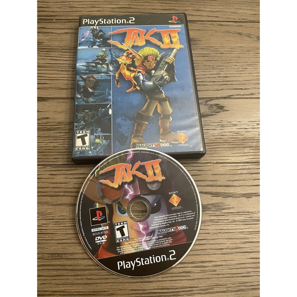 Jak II (Sony PlayStation 2) PS2 Video Game Black Label Tested Working